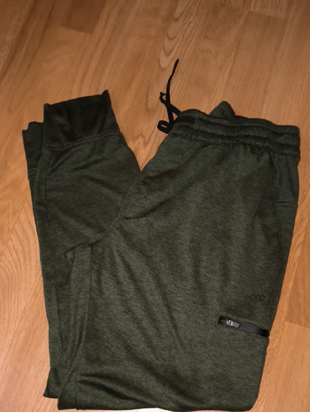 Men's Olive Green Jogger Pants - Casual Drawstring Sweatpants 💥 Large